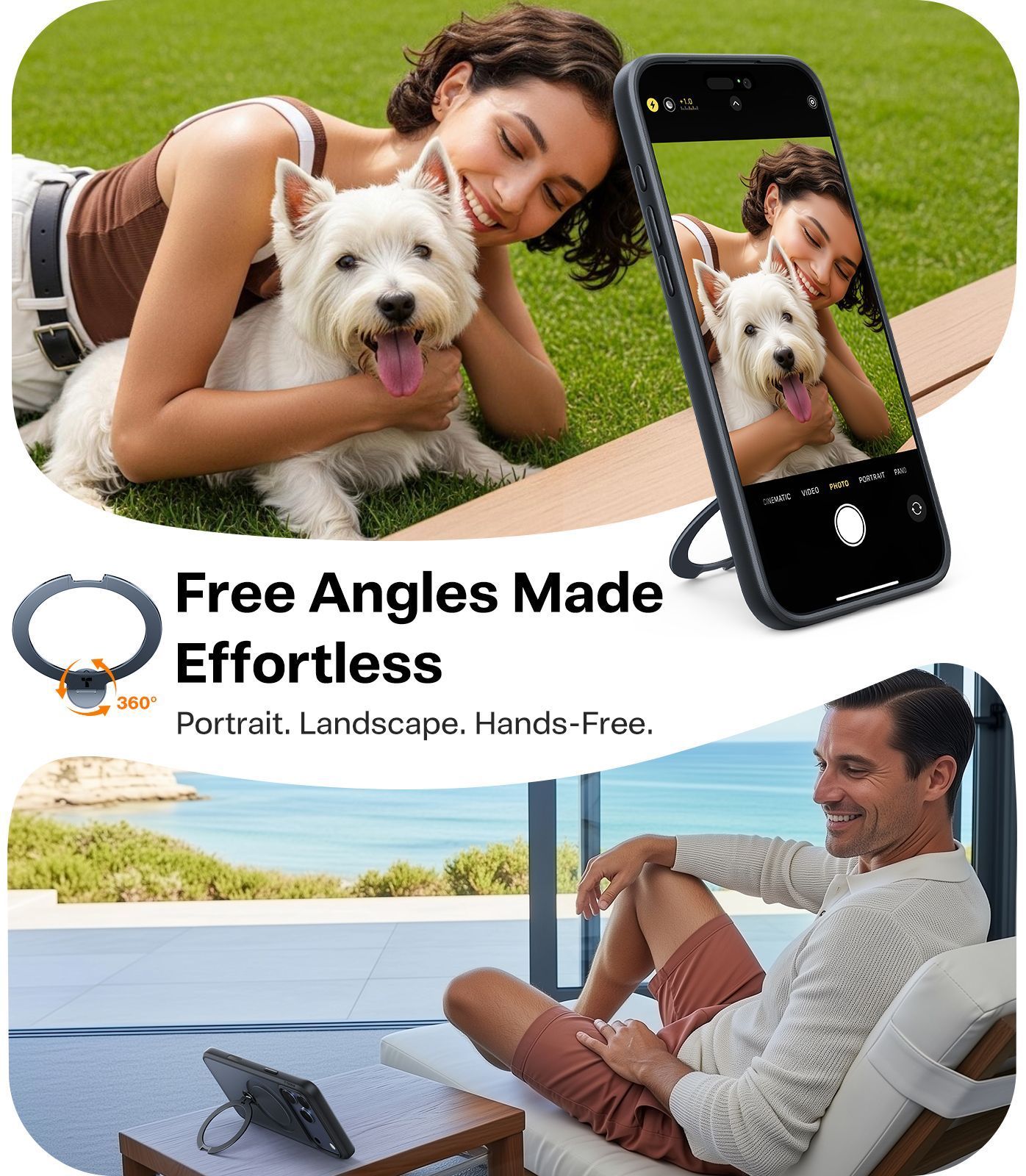 Θήκη Torras Ostand Spin MagSafe Black iPhone 17 Pro ΘΗΚΕΣ TORRAS Θήκη Torras Ostand Spin MagSafe Black iPhone 17 Pro - Image 5