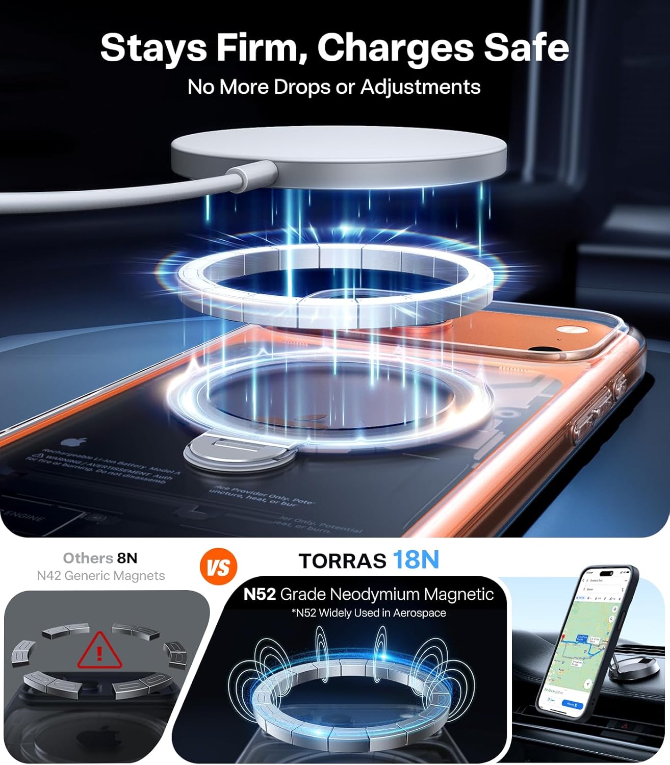 Θήκη Torras Ostand Spin MagSafe Clear iPhone 17 Pro Max ΘΗΚΕΣ TORRAS Θήκη Torras Ostand Spin MagSafe Clear iPhone 17 Pro Max - Image 4