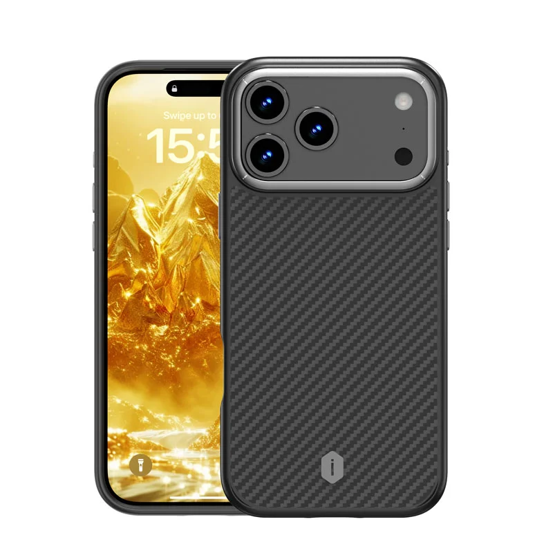 Θήκη WiWU Aramid Fiber Magsafe Black iPhone 17 Pro Max ΘΗΚΕΣ WIWU Θήκη WiWU Aramid Fiber Magsafe Black iPhone 17 Pro Max - Image 2
