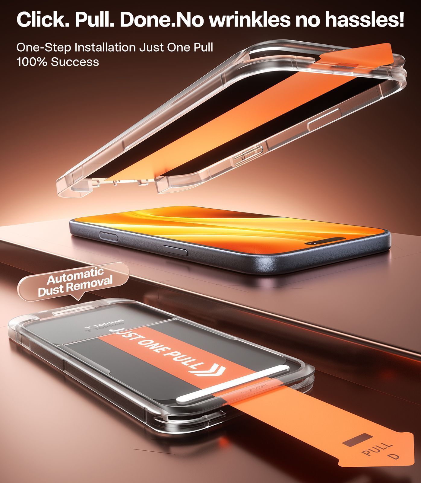 Torras Install Master Privacy Tempered Glass iPhone 17 Pro ΠΡΟΣΤΑΣΙΑ ΟΘΟΝΗΣ TORRAS Torras Install Master Privacy Tempered Glass iPhone 17 Pro - Image 4