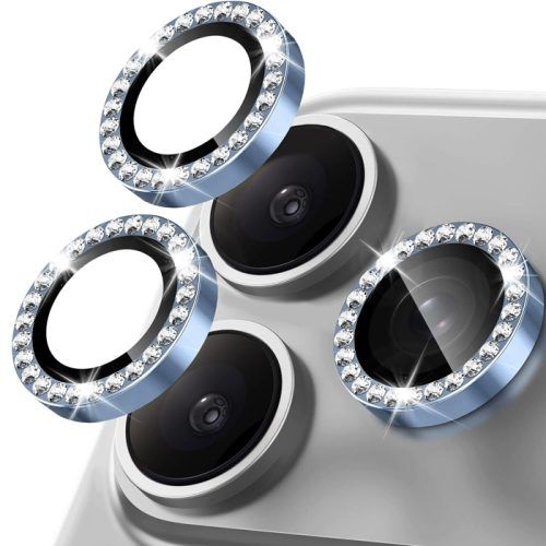 Orso Lens Camera Tempered Glass Cyan Diamonds iPhone 17 Pro/17 Pro Max