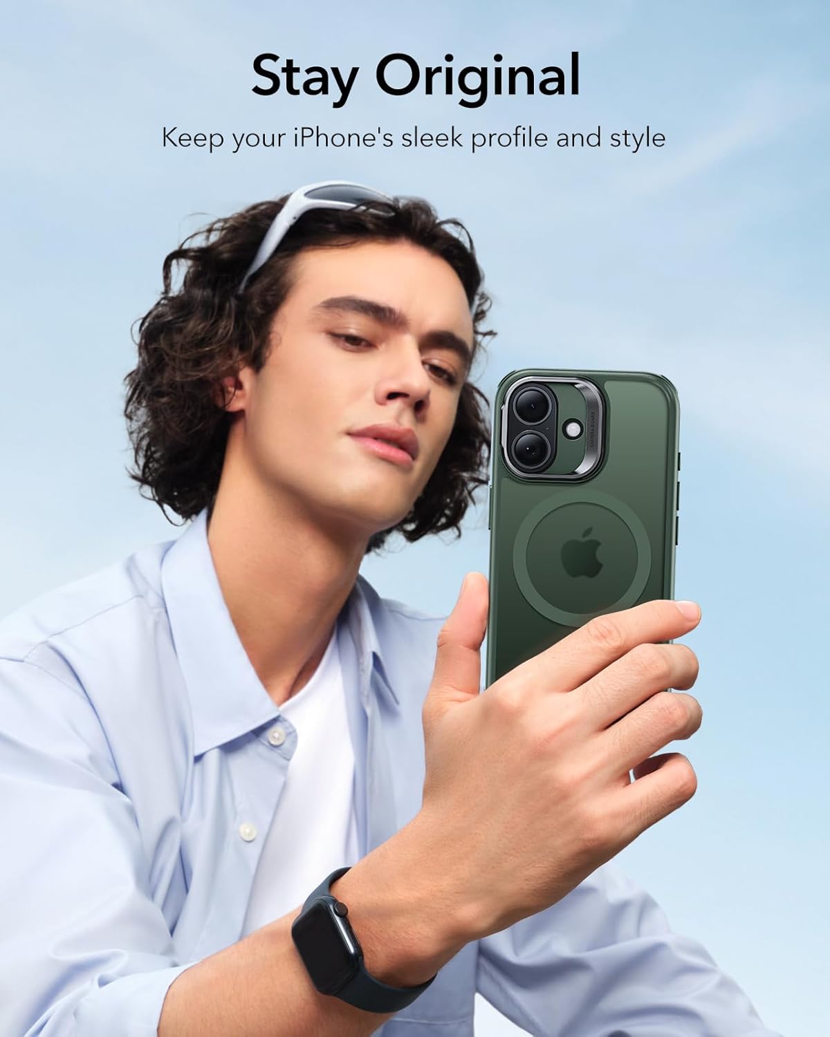 Θήκη ESR Classic Hybrid with Stash Stand (Camera Control Button) HaloLock MagSafe Frosted Green iPhone 17 ΘΗΚΕΣ ESR Θήκη ESR Classic Hybrid with Stash Stand (Camera Control Button) HaloLock MagSafe Frosted Green iPhone 17 - Image 8