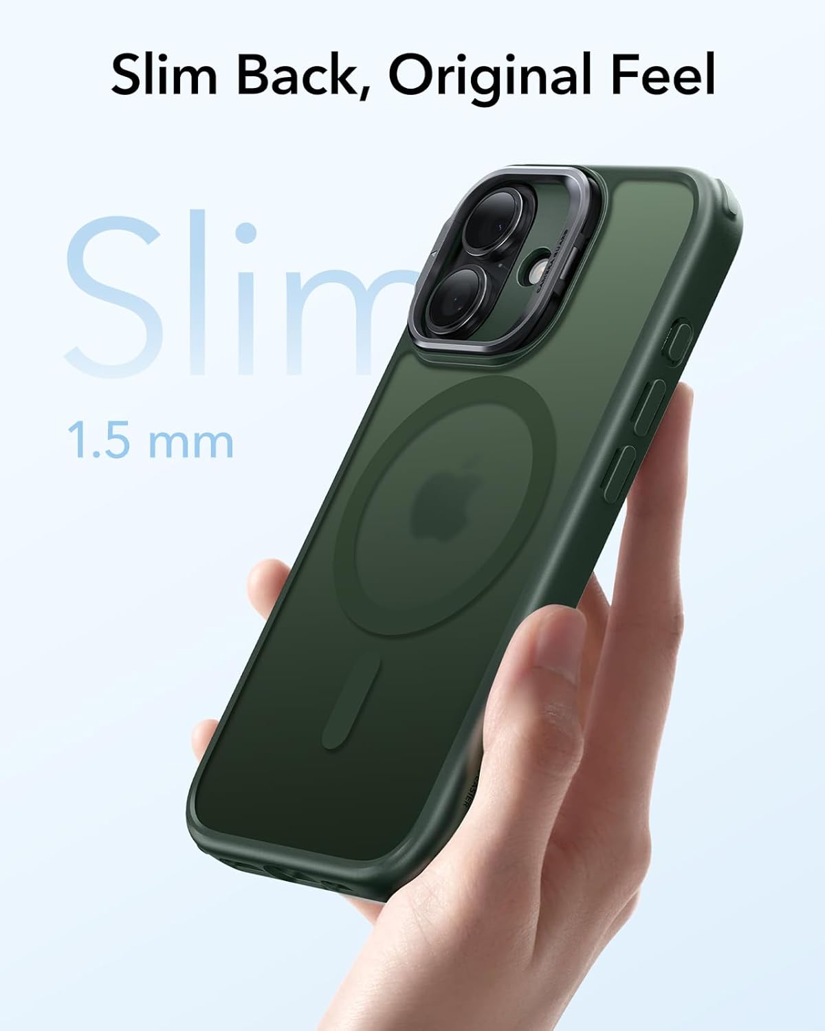 Θήκη ESR Classic Hybrid with Stash Stand (Camera Control Button) HaloLock MagSafe Frosted Green iPhone 17 ΘΗΚΕΣ ESR Θήκη ESR Classic Hybrid with Stash Stand (Camera Control Button) HaloLock MagSafe Frosted Green iPhone 17 - Image 7