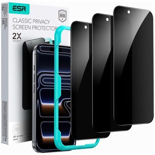 ESR Classic Privacy Tempered Glass iPhone 17 Pro Max (3 Pack) ΠΡΟΣΤΑΣΙΑ ΟΘΟΝΗΣ ESR ESR Classic Privacy Tempered Glass iPhone 17 Pro Max (3 Pack)