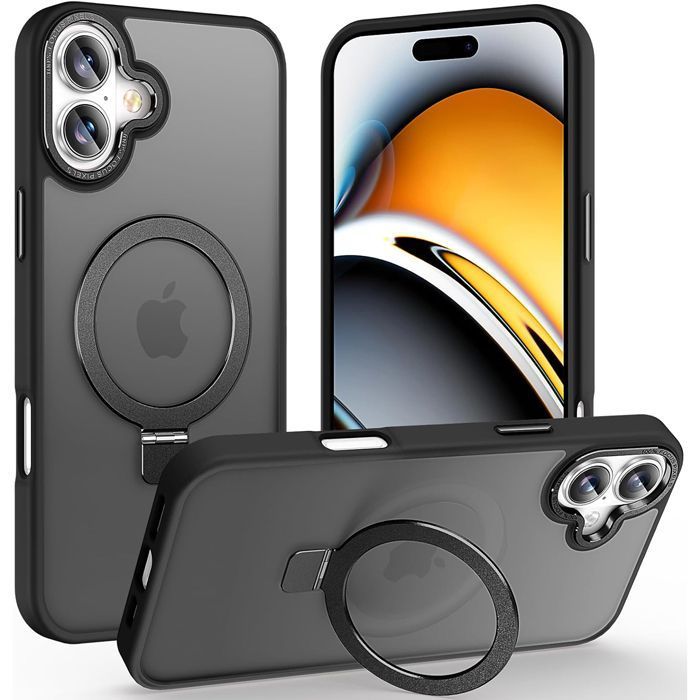 Θήκη Orso Ostand Hybrid Focus Frosted Black iPhone 17 ΘΗΚΕΣ Orso Θήκη Orso Ostand Hybrid Focus Frosted Black iPhone 17