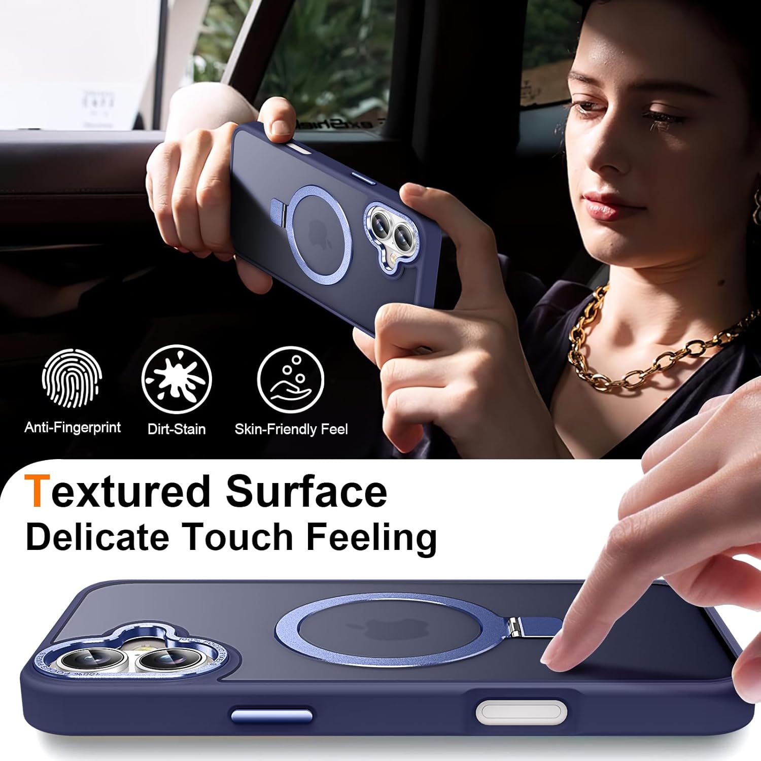 Θήκη Orso Ostand Hybrid Focus Frosted Dark Blue iPhone 17 ΘΗΚΕΣ Orso Θήκη Orso Ostand Hybrid Focus Frosted Dark Blue iPhone 17 - Image 5