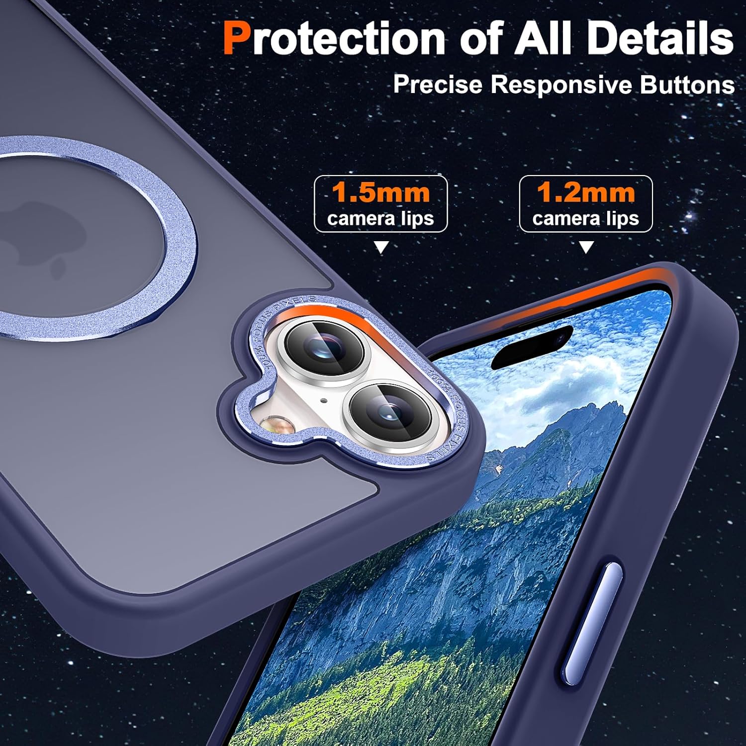 Θήκη Orso Ostand Hybrid Focus Frosted Dark Blue iPhone 17 ΘΗΚΕΣ Orso Θήκη Orso Ostand Hybrid Focus Frosted Dark Blue iPhone 17 - Image 4