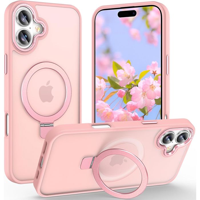Θήκη Orso Ostand Hybrid Focus Frosted Pink iPhone 17 ΘΗΚΕΣ Orso Θήκη Orso Ostand Hybrid Focus Frosted Pink iPhone 17