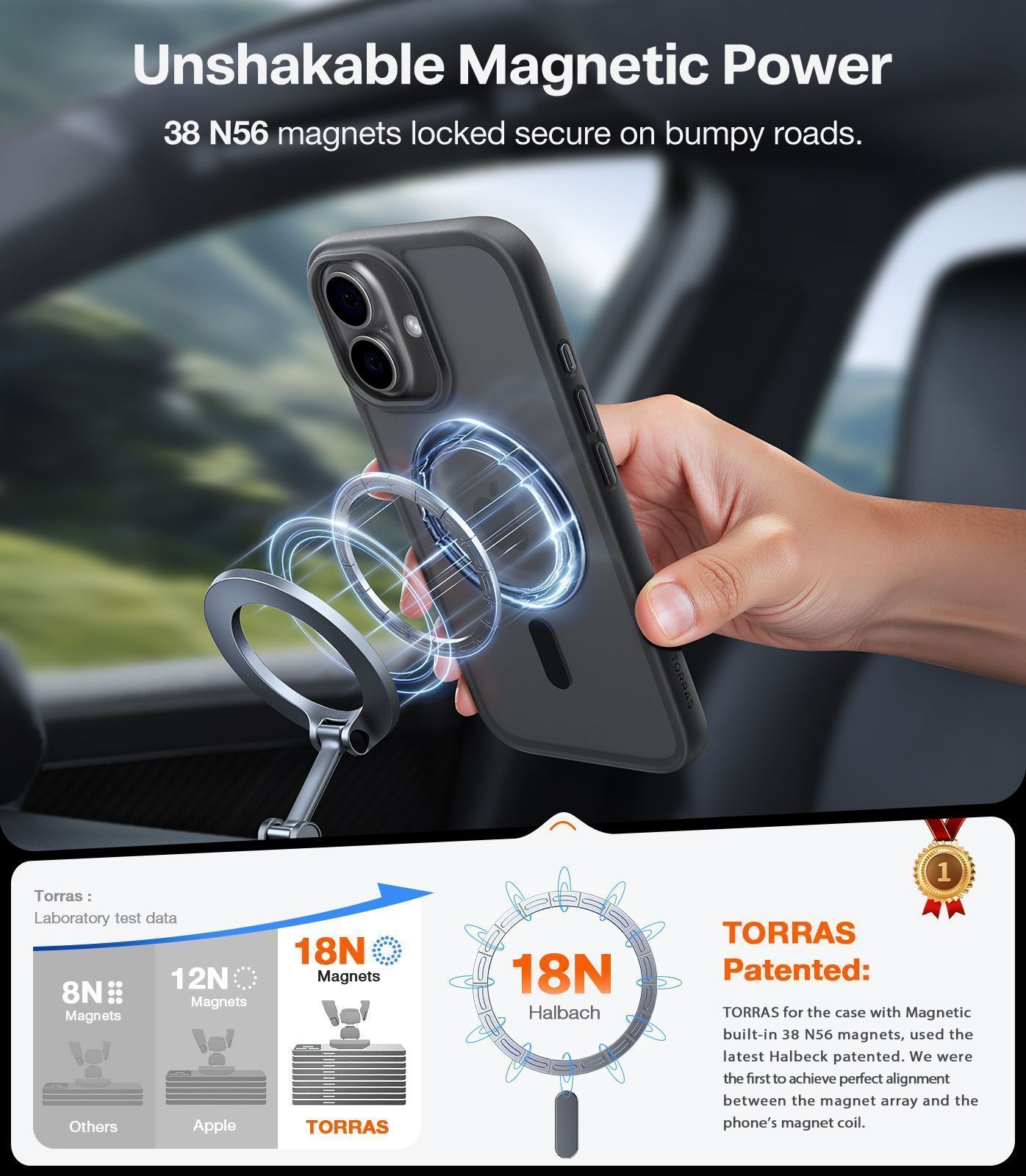 Θήκη Torras Guardian MagSafe Black iPhone 17 ΘΗΚΕΣ TORRAS Θήκη Torras Guardian MagSafe Black iPhone 17 - Image 2