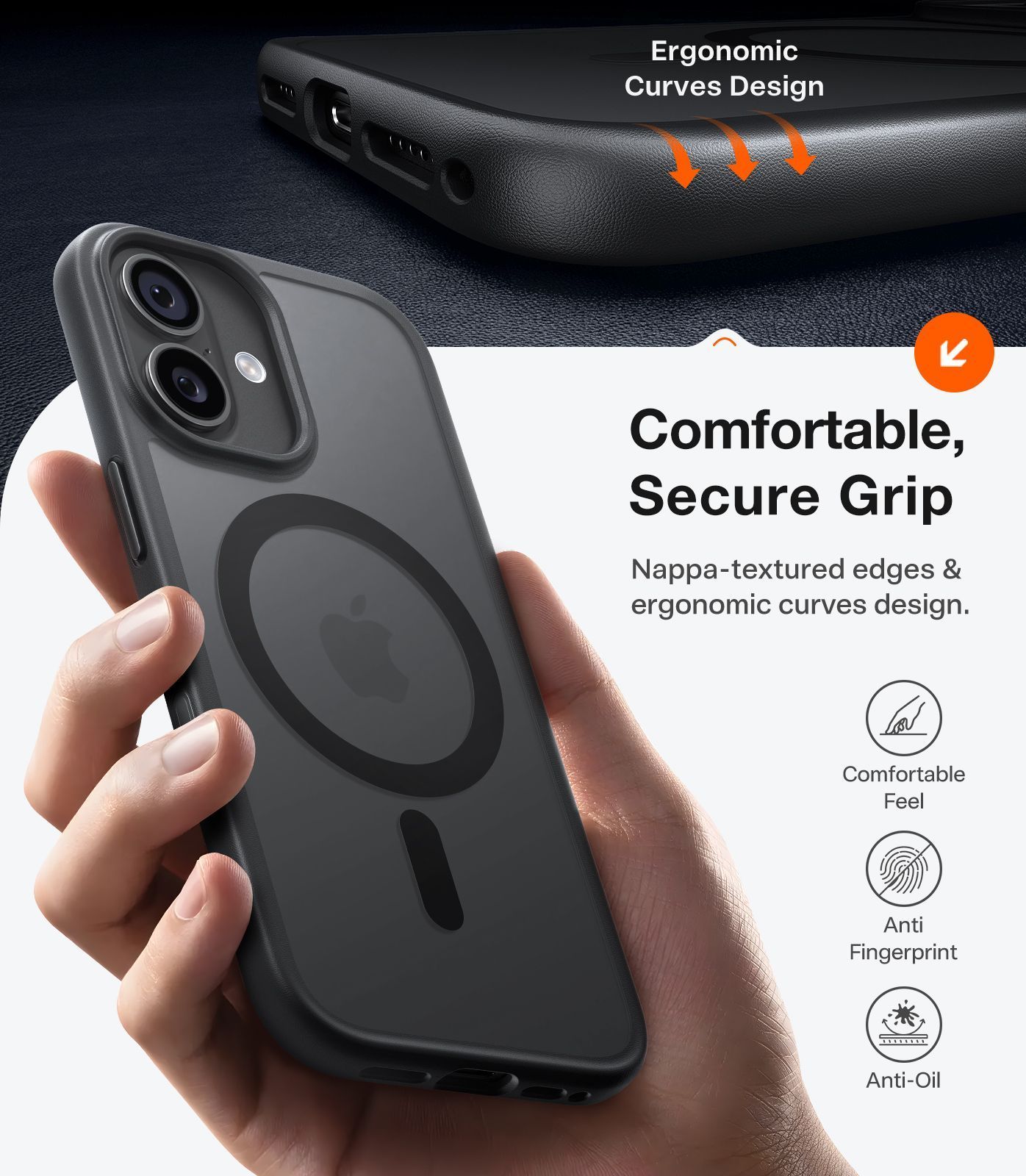 Θήκη Torras Guardian MagSafe Black iPhone 17 ΘΗΚΕΣ TORRAS Θήκη Torras Guardian MagSafe Black iPhone 17 - Image 6