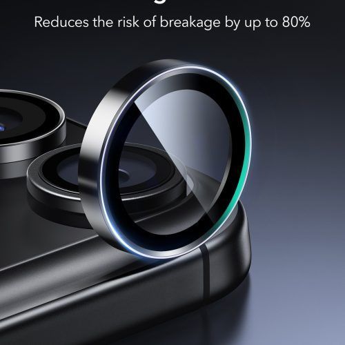 Alternative view of (2-Pack) ESR Armorite Tempered Glass Camera Lens Black iPhone 17 Pro/17 Pro Max