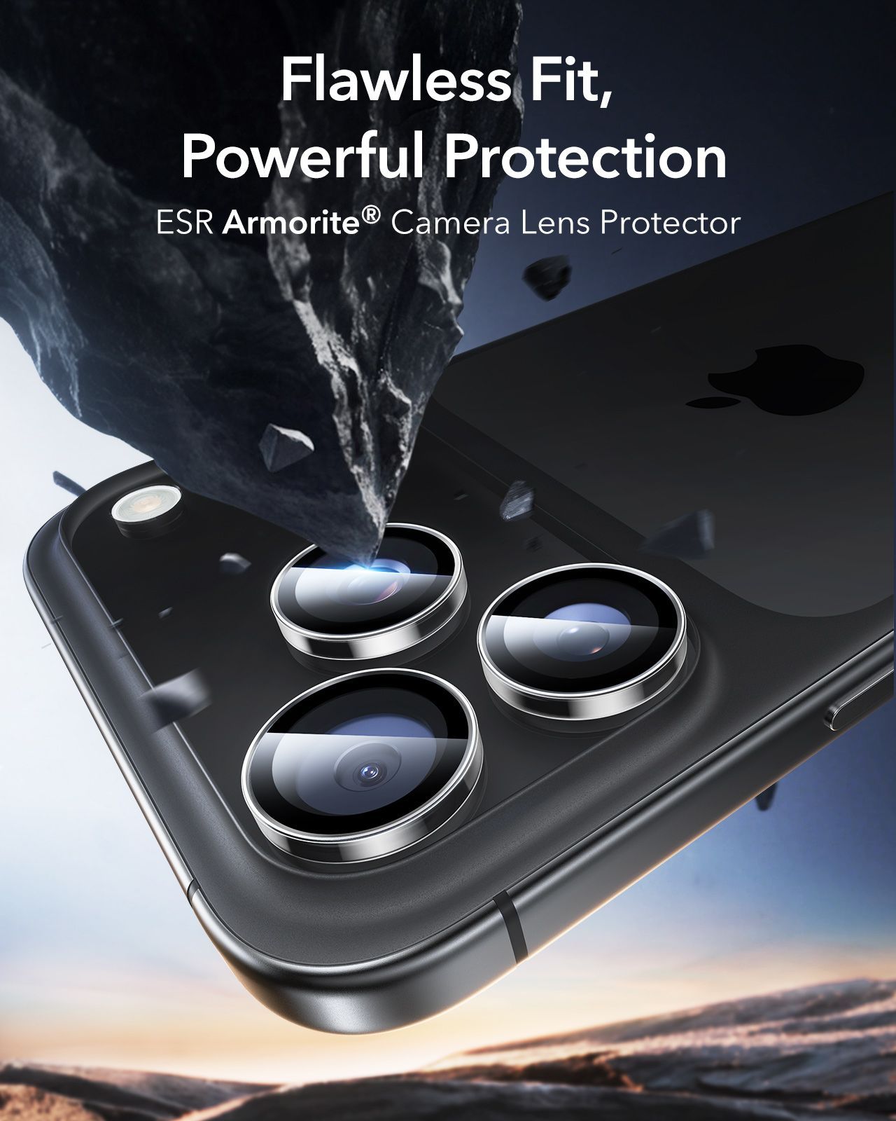 ESR Armorite Tempered Glass Camera Lens Clear iPhone 17 Pro/17 Pro Max ΠΡΟΣΤΑΣΙΑ ΟΘΟΝΗΣ ESR ESR Armorite Tempered Glass Camera Lens Clear iPhone 17 Pro/17 Pro Max - Image 2