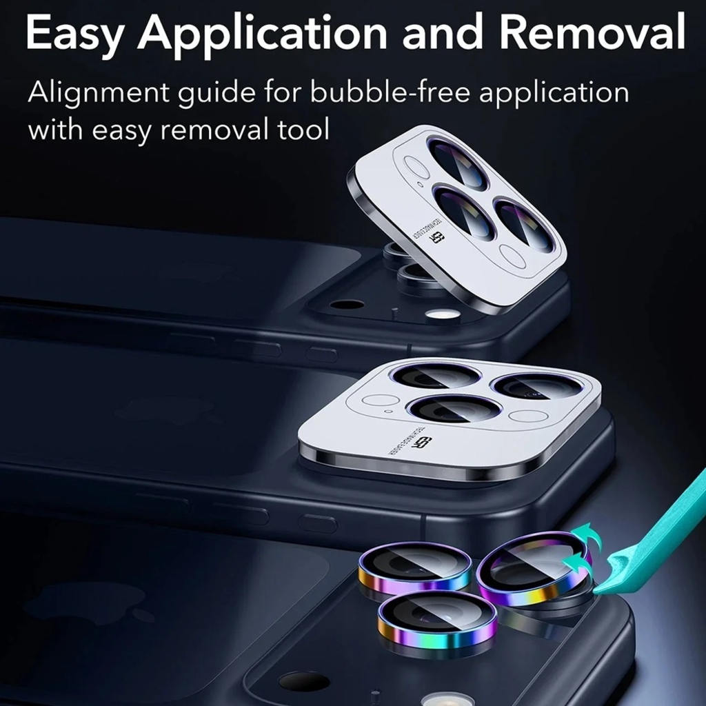 ESR Armorite Tempered Glass Camera Lens Chromatic iPhone 17 Pro/17 Pro Max ΠΡΟΣΤΑΣΙΑ ΟΘΟΝΗΣ ESR ESR Armorite Tempered Glass Camera Lens Chromatic iPhone 17 Pro/17 Pro Max - Image 5