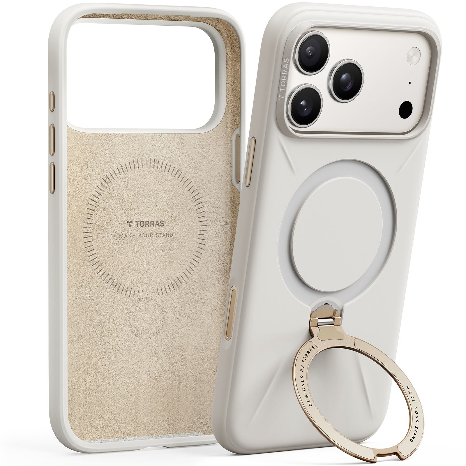 Θήκη Torras Ostand Spin Silicone MagSafe Baby Powder iPhone 17 Pro Max ΘΗΚΕΣ TORRAS Θήκη Torras Ostand Spin Silicone MagSafe Baby Powder iPhone 17 Pro Max - Image 7