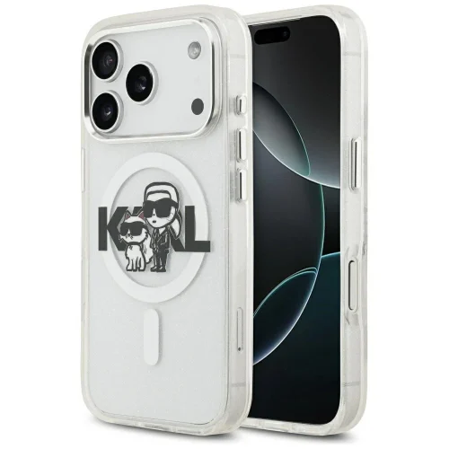 Θήκη Karl Lagerfeld IML Glitter Karl and Choupette MagSafe Clear iPhone 17 Pro ΘΗΚΕΣ KARL LAGERFELD Θήκη Karl Lagerfeld IML Glitter Karl and Choupette MagSafe Clear iPhone 17 Pro