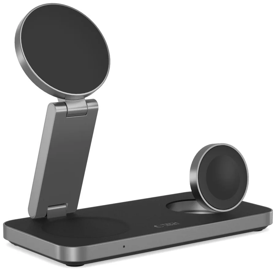 Tech-Protect 3in1 Magnetic Magsafe Wireless Charger 15W Black (W-A47) APPLE WATCH Tech-Protect Tech-Protect 3in1 Magnetic Magsafe Wireless Charger 15W Black (W-A47) - Image 4