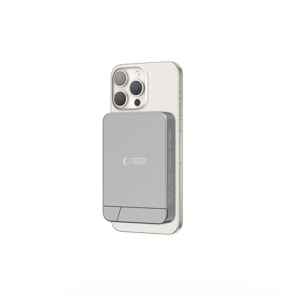 Tech-Protect LifeMag Magnetic PowerBank 10000mAh Space Grey (PB15) POWERBANK MAGSAFE Tech-Protect Tech-Protect LifeMag Magnetic PowerBank 10000mAh Space Grey (PB15) - Image 7