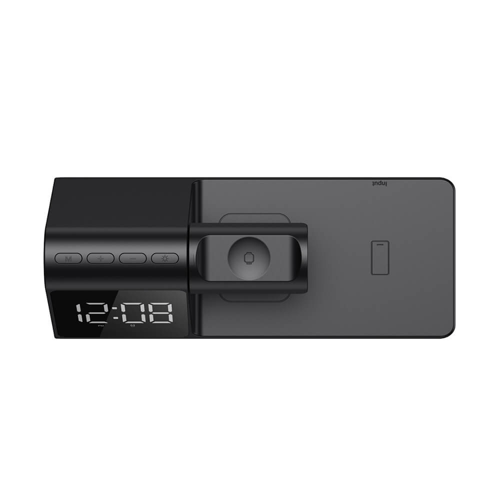 Havit Wireless Charging Station 3in1 with Clock Display 15W Black (W3042) ΑΞΕΣΟΥΑΡ Havit Havit Wireless Charging Station 3in1 with Clock Display 15W Black (W3042) - Image 4