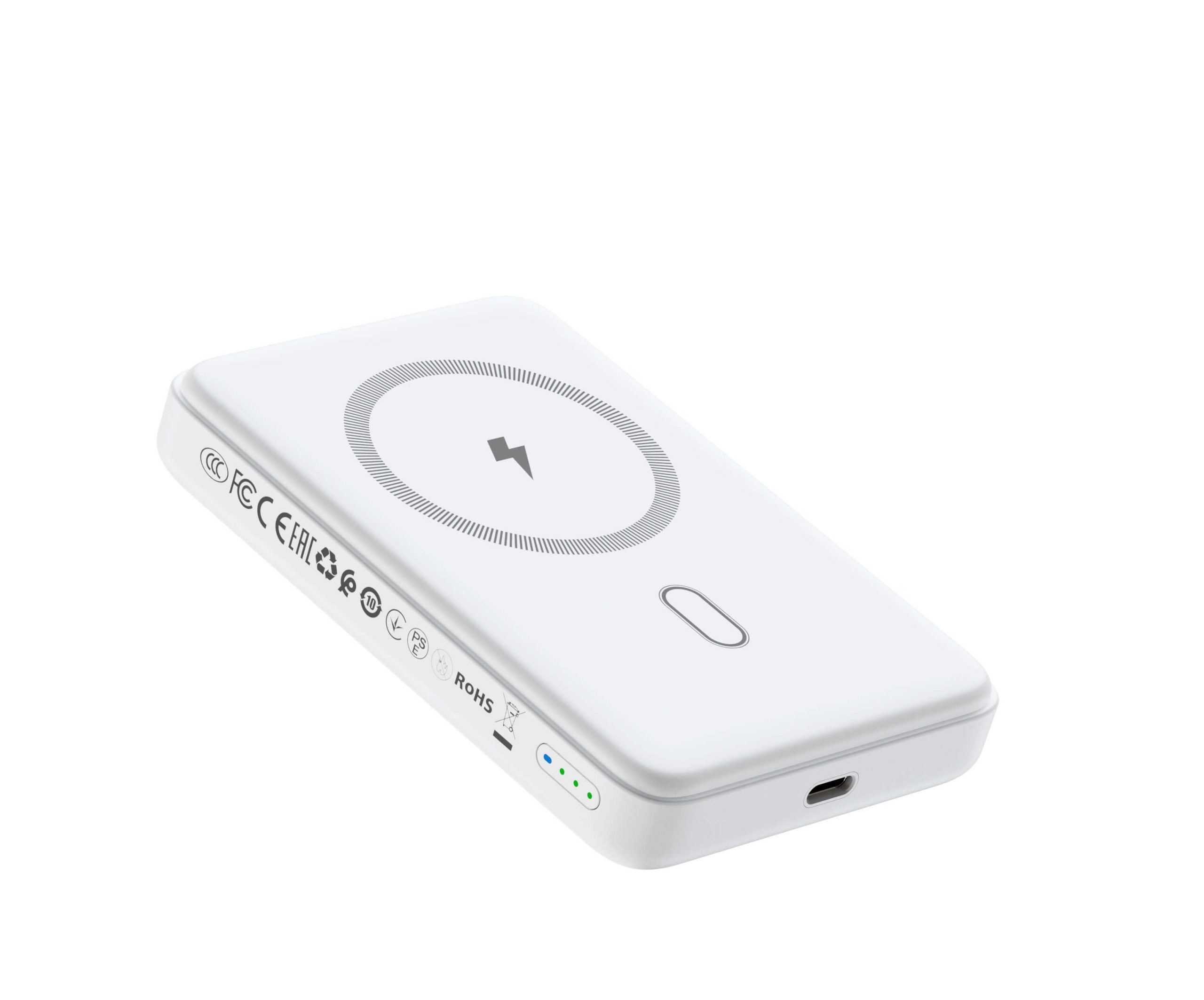 WiWU Magnetic MagSafe PowerBank 10000mAh with Stand White 15W (P043) POWERBANK MAGSAFE WIWU WiWU Magnetic MagSafe PowerBank 10000mAh with Stand White 15W (P043) - Image 2