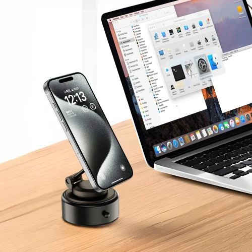 Alternative view of WiWU Octopus Vacuum Suction Magnetic Phone Holder (CH056)