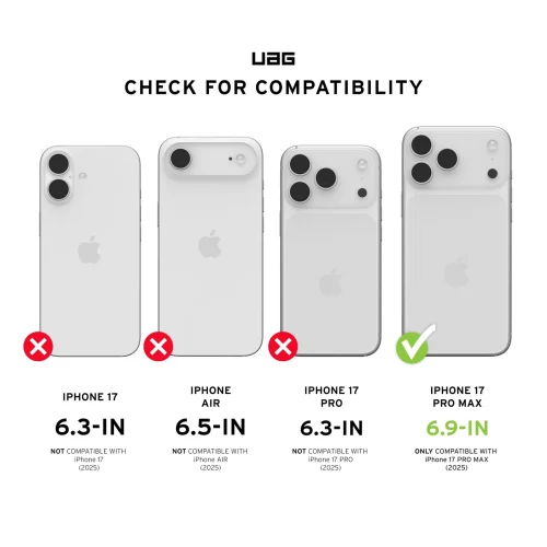 Alternative view of Θήκη UAG Essential Armor Magsafe Ash iPhone 17 Pro Max