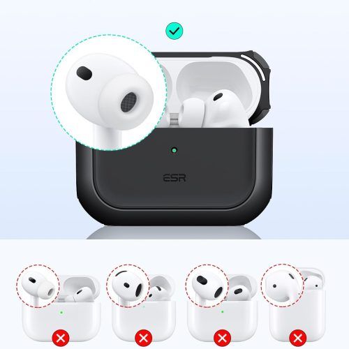 Alternative view of ESR AirPods Pro 3 Orbit Hybrid Case Lavender (MagSafe Compatible)