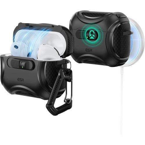 Θήκη ESR AirPods Pro 3 Cyber Armor Black (Magsafe Compatible) APPLE AIRPODS ESR Θήκη ESR AirPods Pro 3 Cyber Armor Black (Magsafe Compatible)