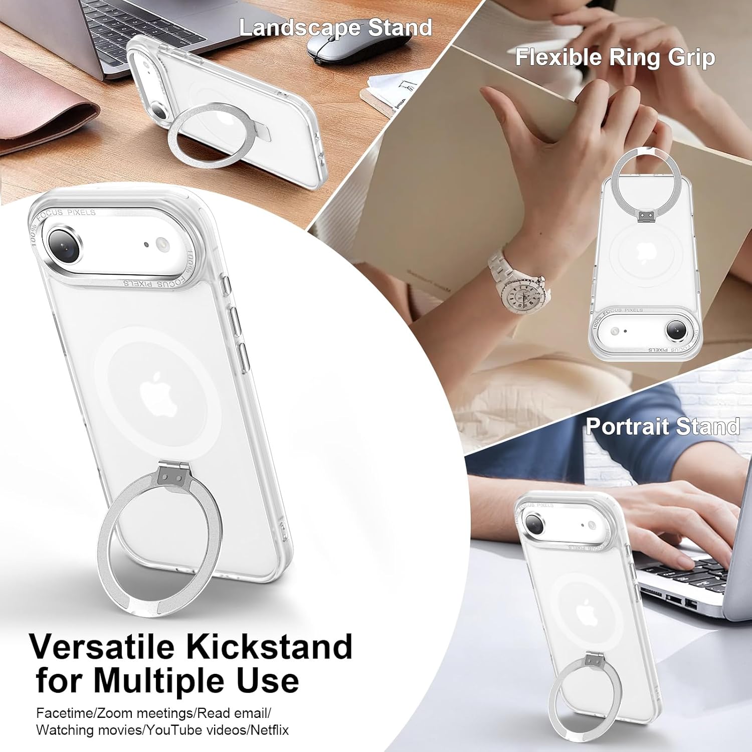 Θήκη Orso Ostand Hybrid Focus Frosted Clear iPhone Air ΘΗΚΕΣ Orso Θήκη Orso Ostand Hybrid Focus Frosted Clear iPhone Air - Image 5