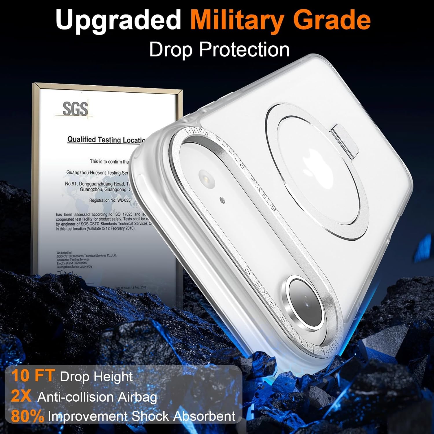 Θήκη Orso Ostand Hybrid Focus Frosted Clear iPhone Air ΘΗΚΕΣ Orso Θήκη Orso Ostand Hybrid Focus Frosted Clear iPhone Air - Image 2