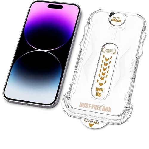 Alternative view of Easy Install Dust Free Tempered Glass iPhone 12/12 Pro