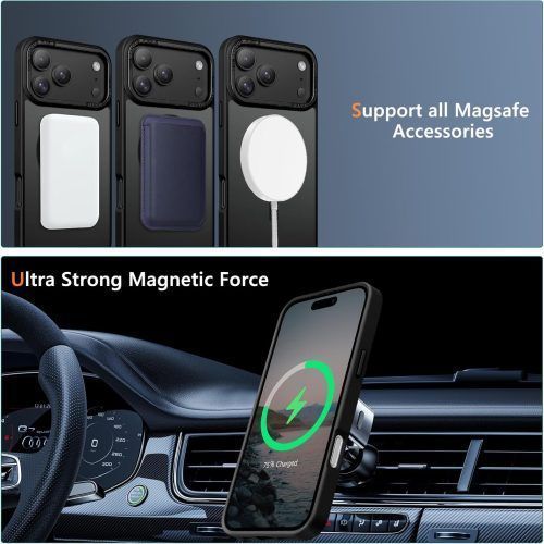 Alternative view of Θήκη Orso MagCase Focus Frosted Black iPhone 17 Pro Max