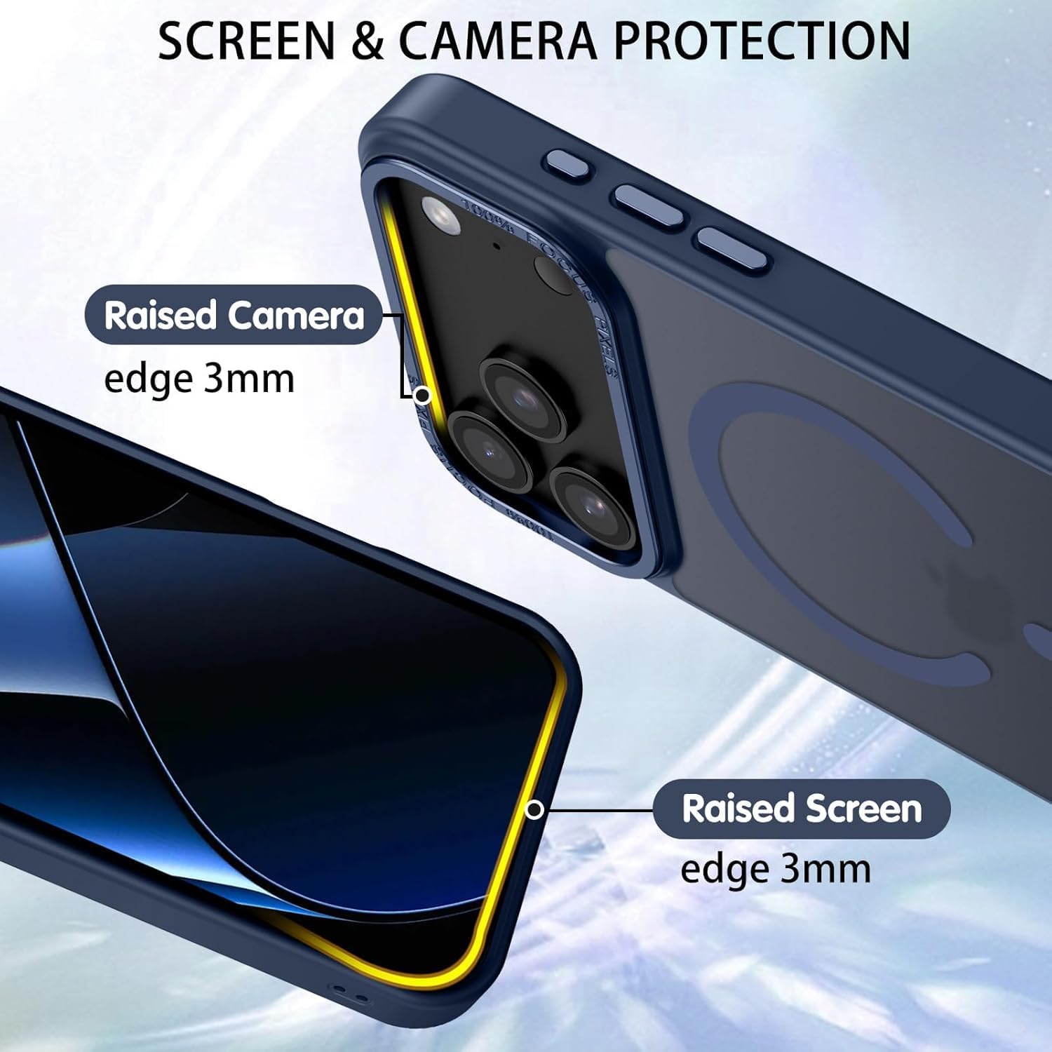 Θήκη Orso MagCase Focus Frosted Dark Blue iPhone 17 Pro Max ΘΗΚΕΣ Orso Θήκη Orso MagCase Focus Frosted Dark Blue iPhone 17 Pro Max - Image 3