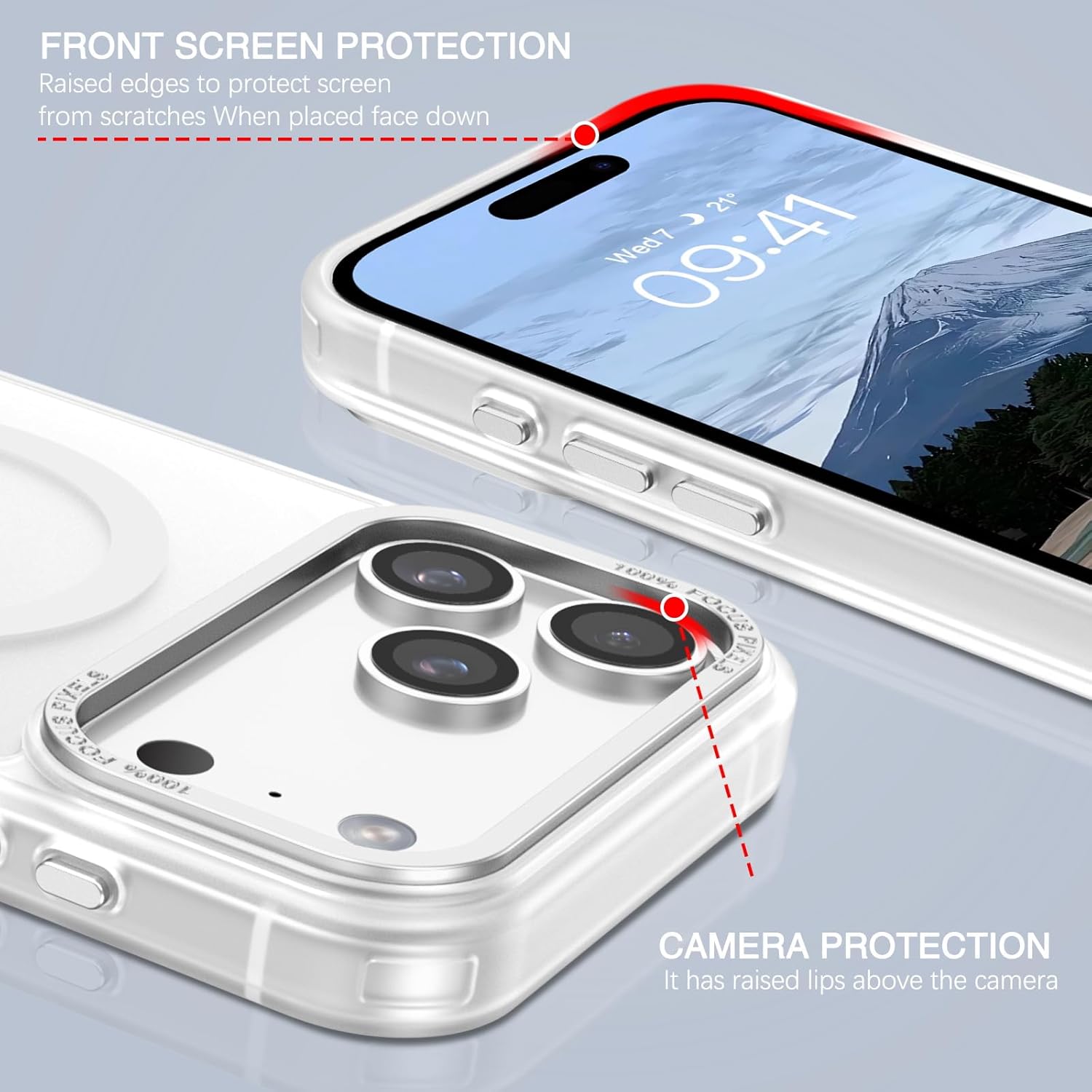 Θήκη Orso MagCase Focus Frosted Clear iPhone 17 Pro Max ΘΗΚΕΣ Orso Θήκη Orso MagCase Focus Frosted Clear iPhone 17 Pro Max - Image 6
