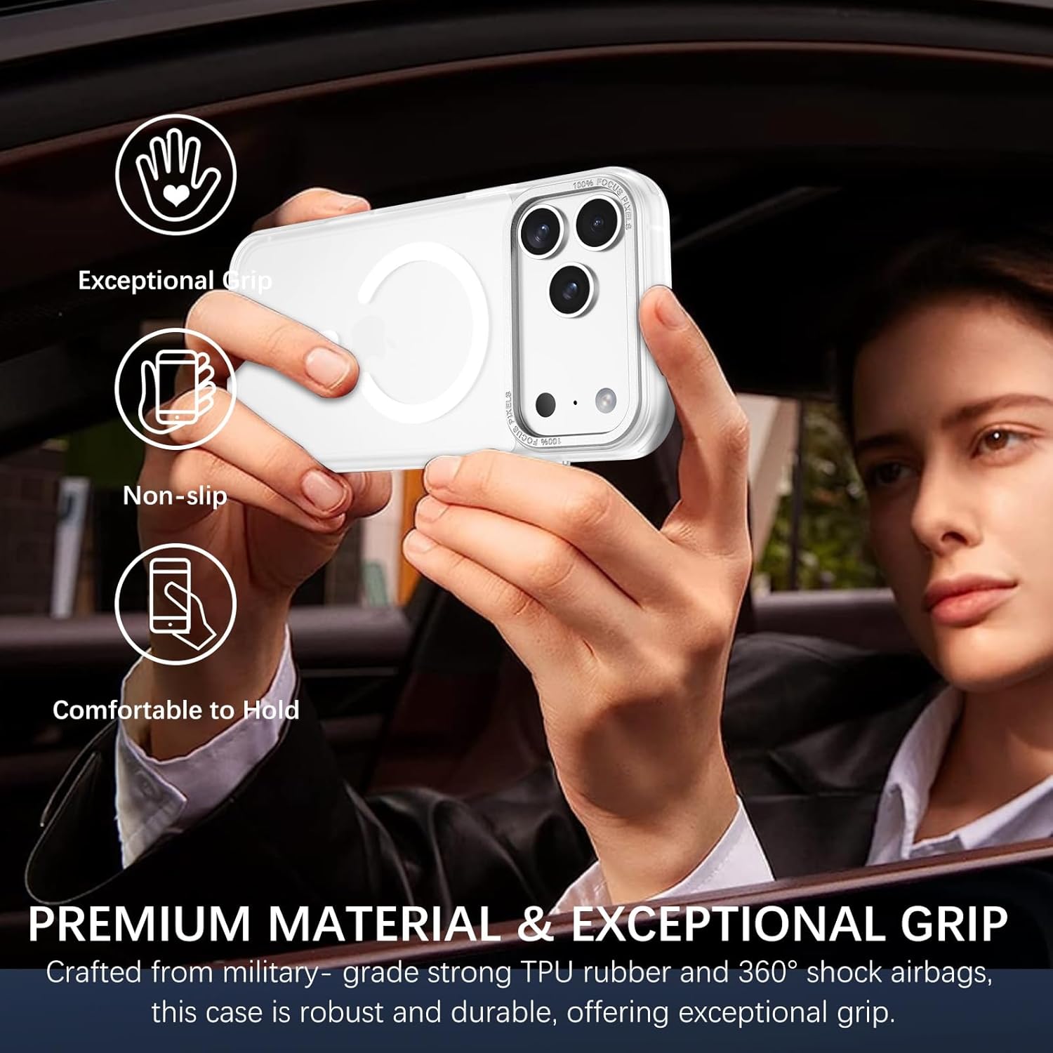 Θήκη Orso MagCase Focus Frosted Clear iPhone 17 Pro Max ΘΗΚΕΣ Orso Θήκη Orso MagCase Focus Frosted Clear iPhone 17 Pro Max - Image 5