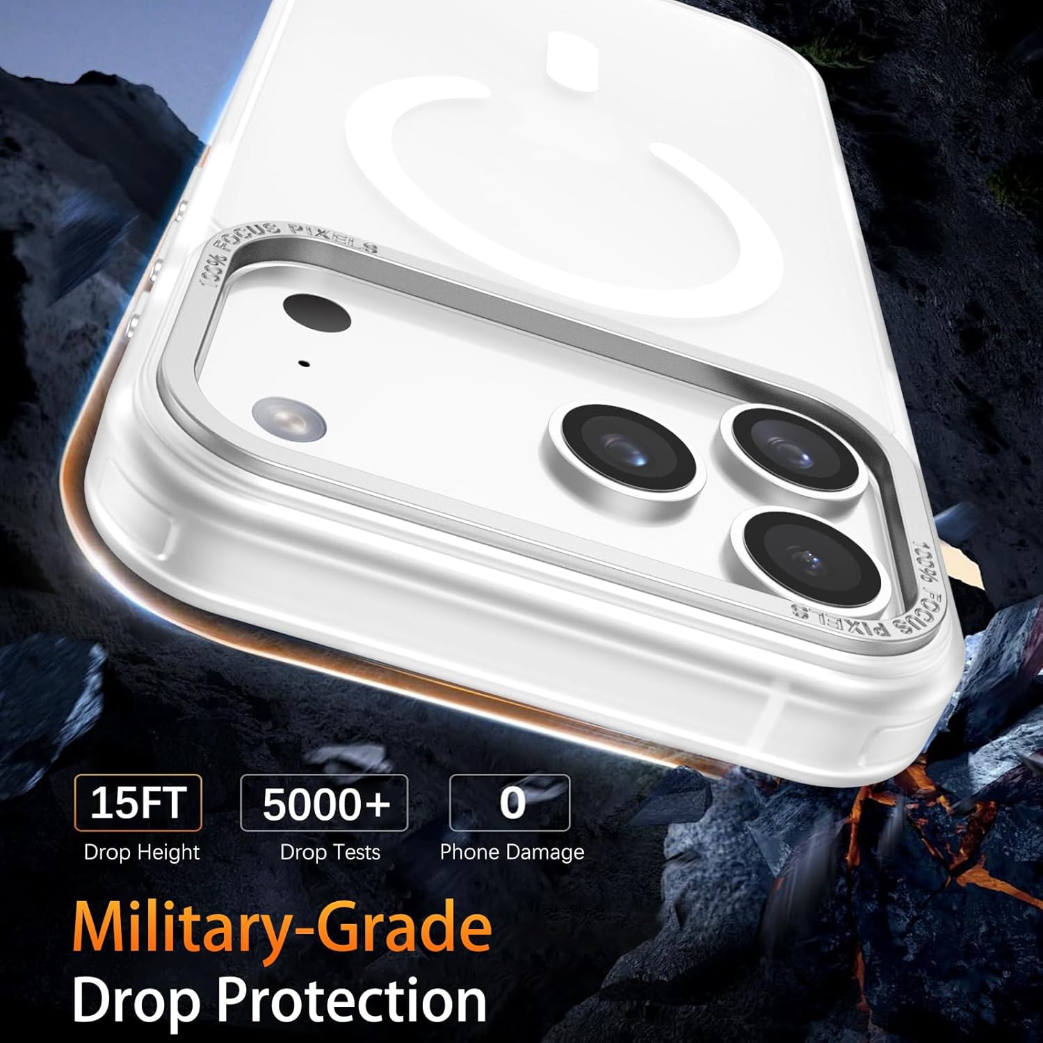 Θήκη Orso MagCase Focus Frosted Clear iPhone 17 Pro Max ΘΗΚΕΣ Orso Θήκη Orso MagCase Focus Frosted Clear iPhone 17 Pro Max - Image 2