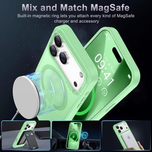 Alternative view of Θήκη Orso MagCase Focus Frosted Spring Green iPhone 17 Pro Max