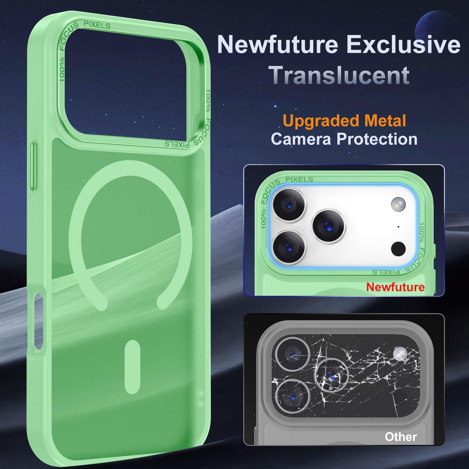 Θήκη Orso MagCase Focus Frosted Spring Green iPhone 17 Pro Max ΘΗΚΕΣ Orso Θήκη Orso MagCase Focus Frosted Spring Green iPhone 17 Pro Max - Image 4