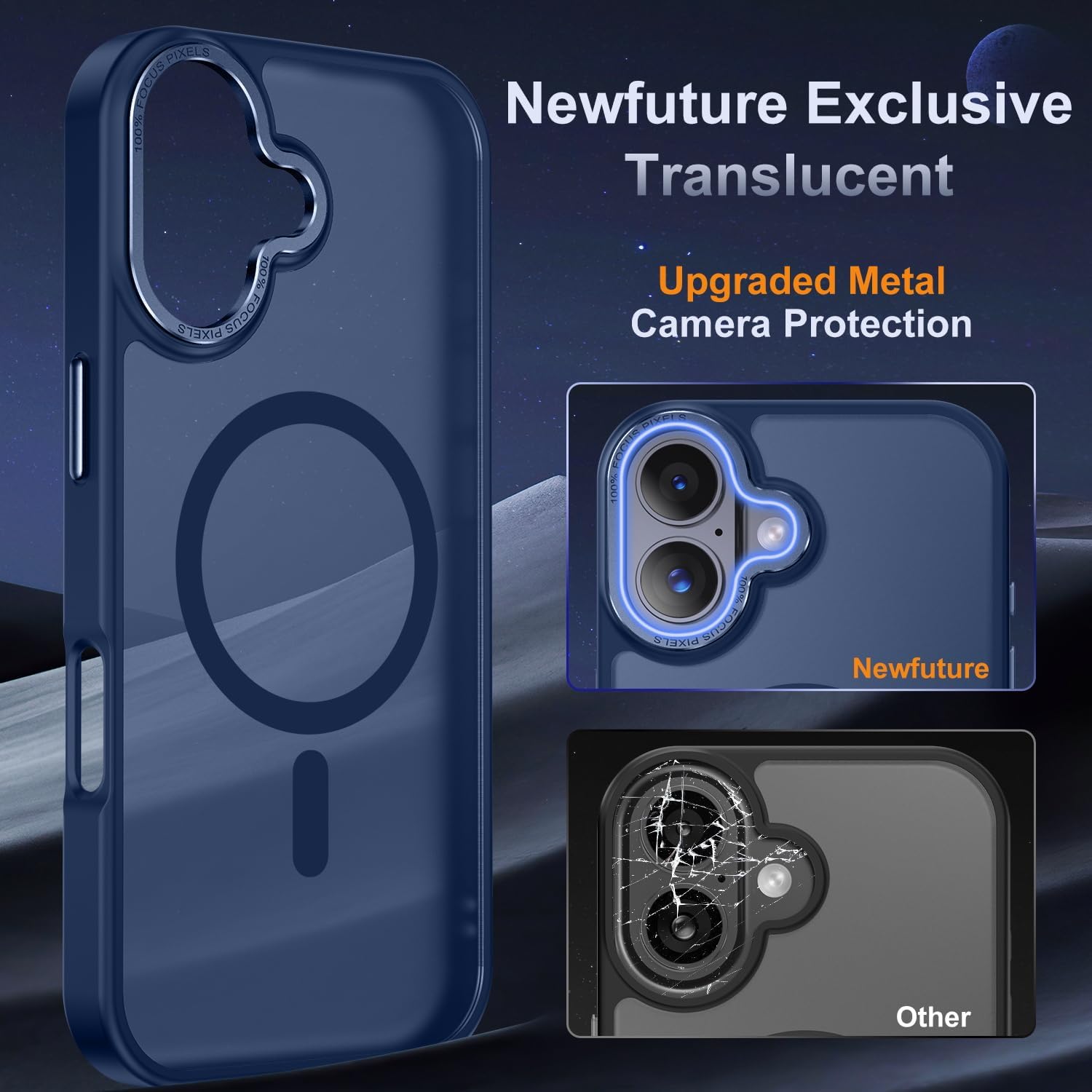 Θήκη Orso MagCase Focus Frosted Dark Blue iPhone 17 ΘΗΚΕΣ Orso Θήκη Orso MagCase Focus Frosted Dark Blue iPhone 17 - Image 4
