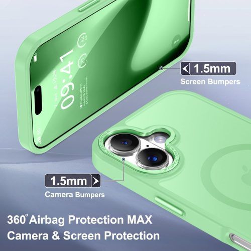 Alternative view of Θήκη Orso MagCase Focus Frosted Spring Green iPhone 17