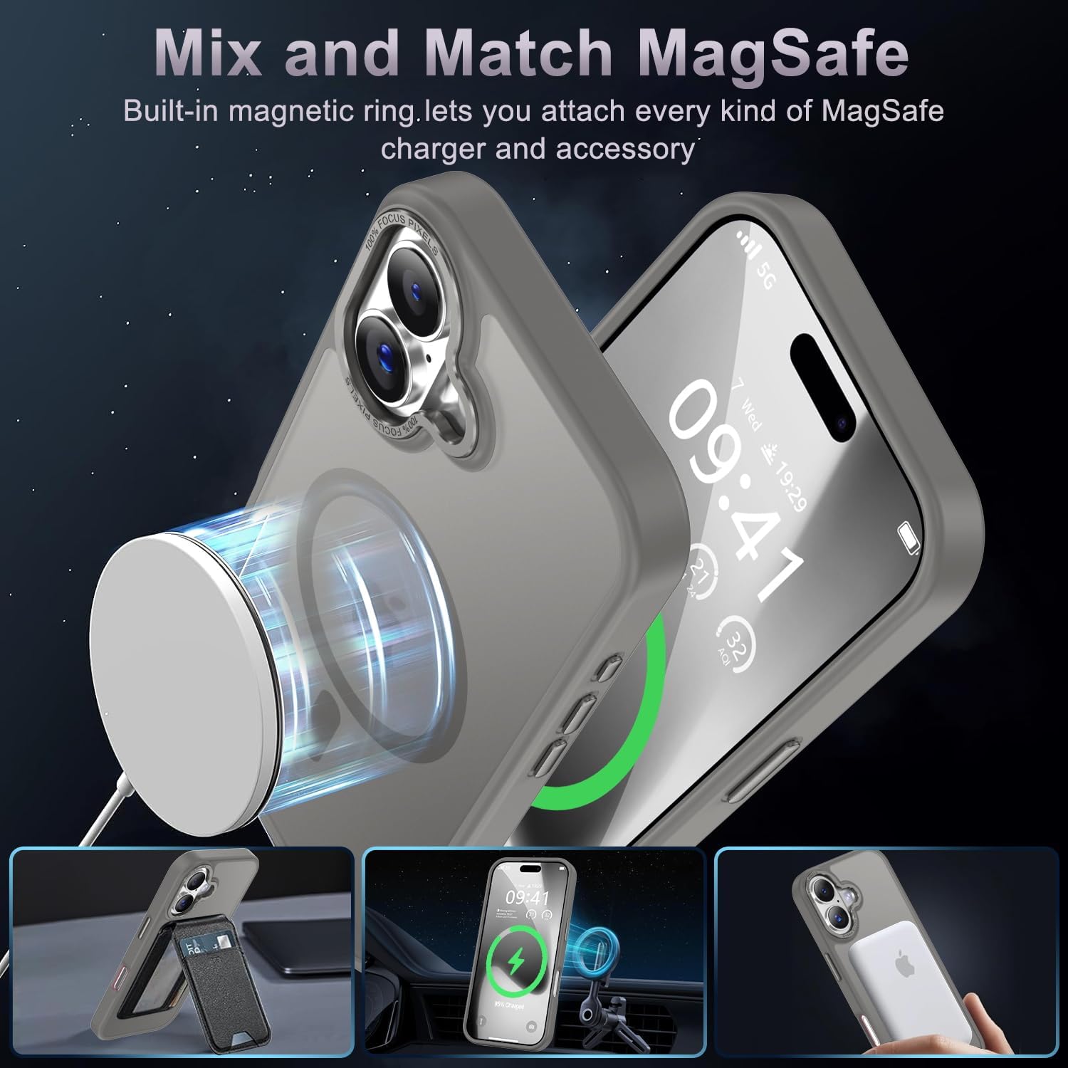 Θήκη Orso MagCase Focus Frosted Grey iPhone 17 ΘΗΚΕΣ Orso Θήκη Orso MagCase Focus Frosted Grey iPhone 17 - Image 5