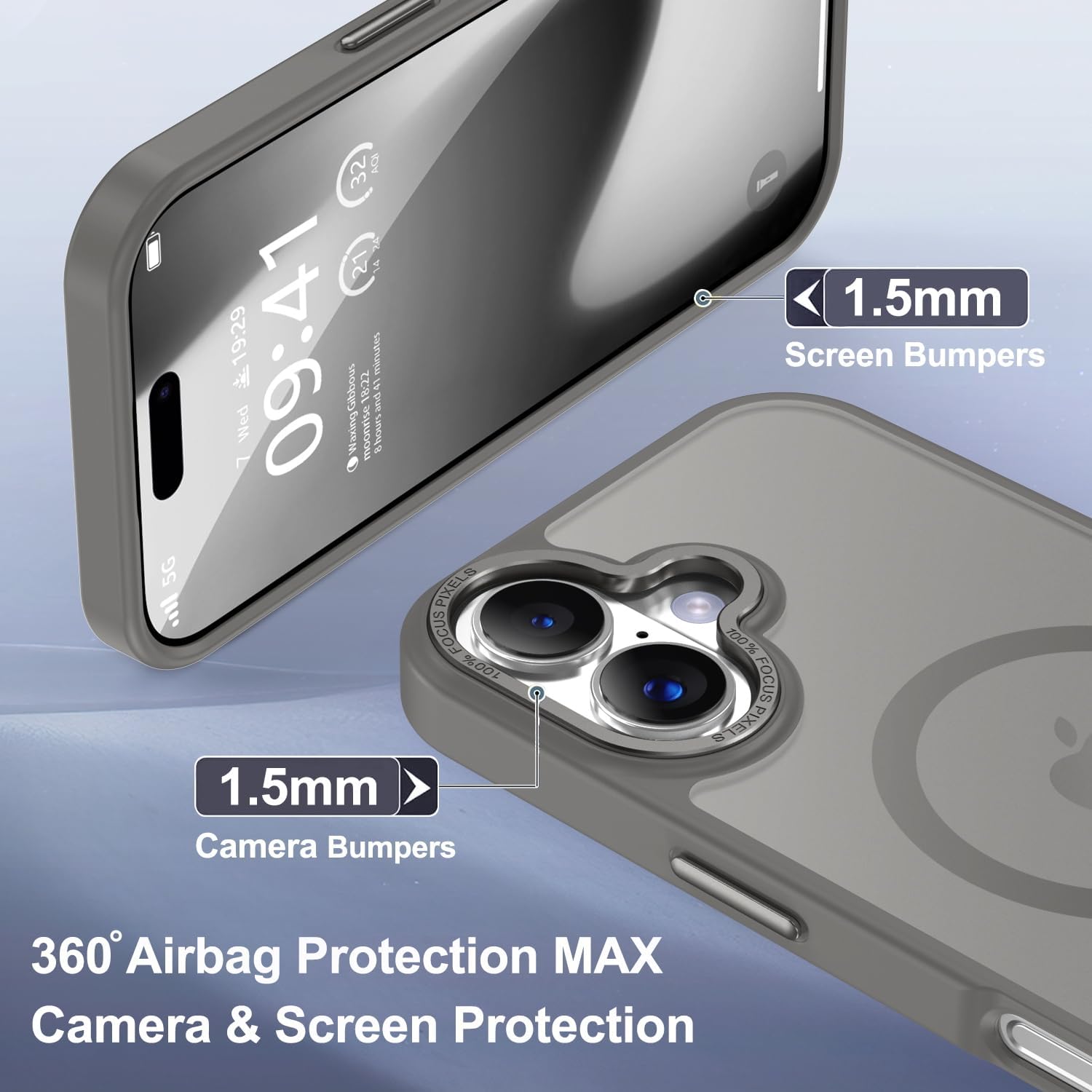 Θήκη Orso MagCase Focus Frosted Grey iPhone 17 ΘΗΚΕΣ Orso Θήκη Orso MagCase Focus Frosted Grey iPhone 17 - Image 4