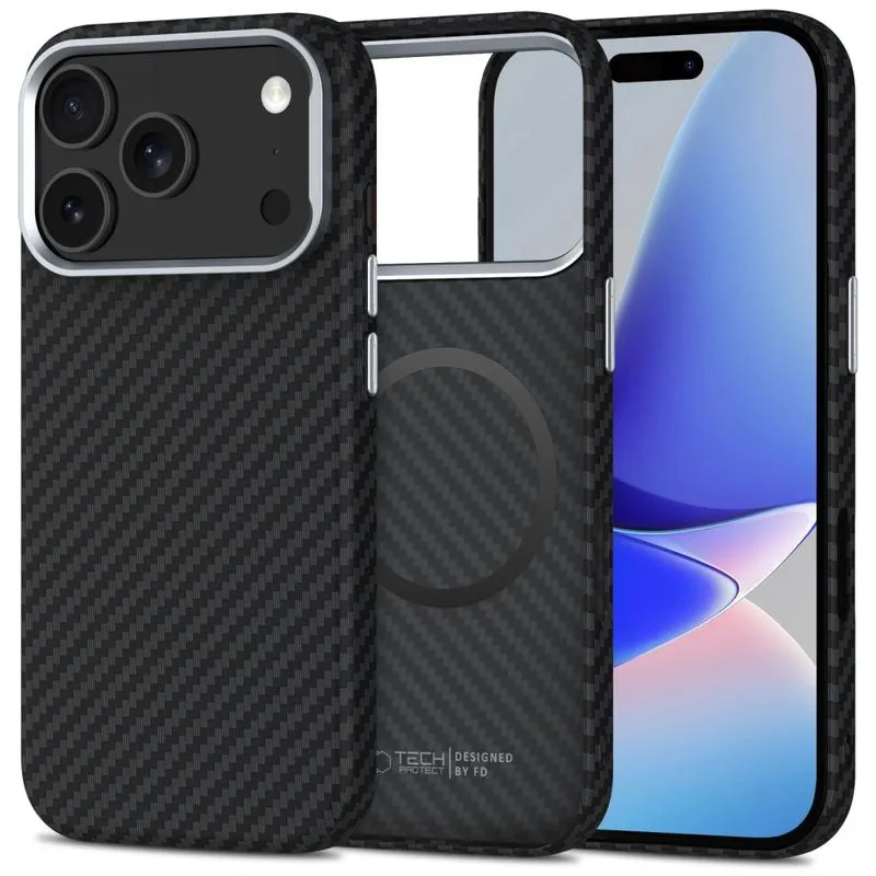 Θήκη Tech-Protect Ion Carbon Magsafe Black iPhone 17 Pro Max ΘΗΚΕΣ Tech-Protect Θήκη Tech-Protect Ion Carbon Magsafe Black iPhone 17 Pro Max