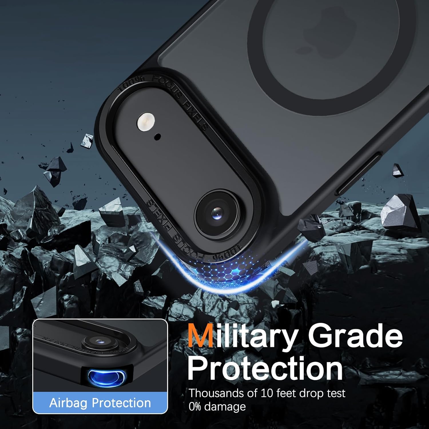 Θήκη Orso MagCase Focus Frosted Black iPhone Air ΘΗΚΕΣ Orso Θήκη Orso MagCase Focus Frosted Black iPhone Air - Image 4