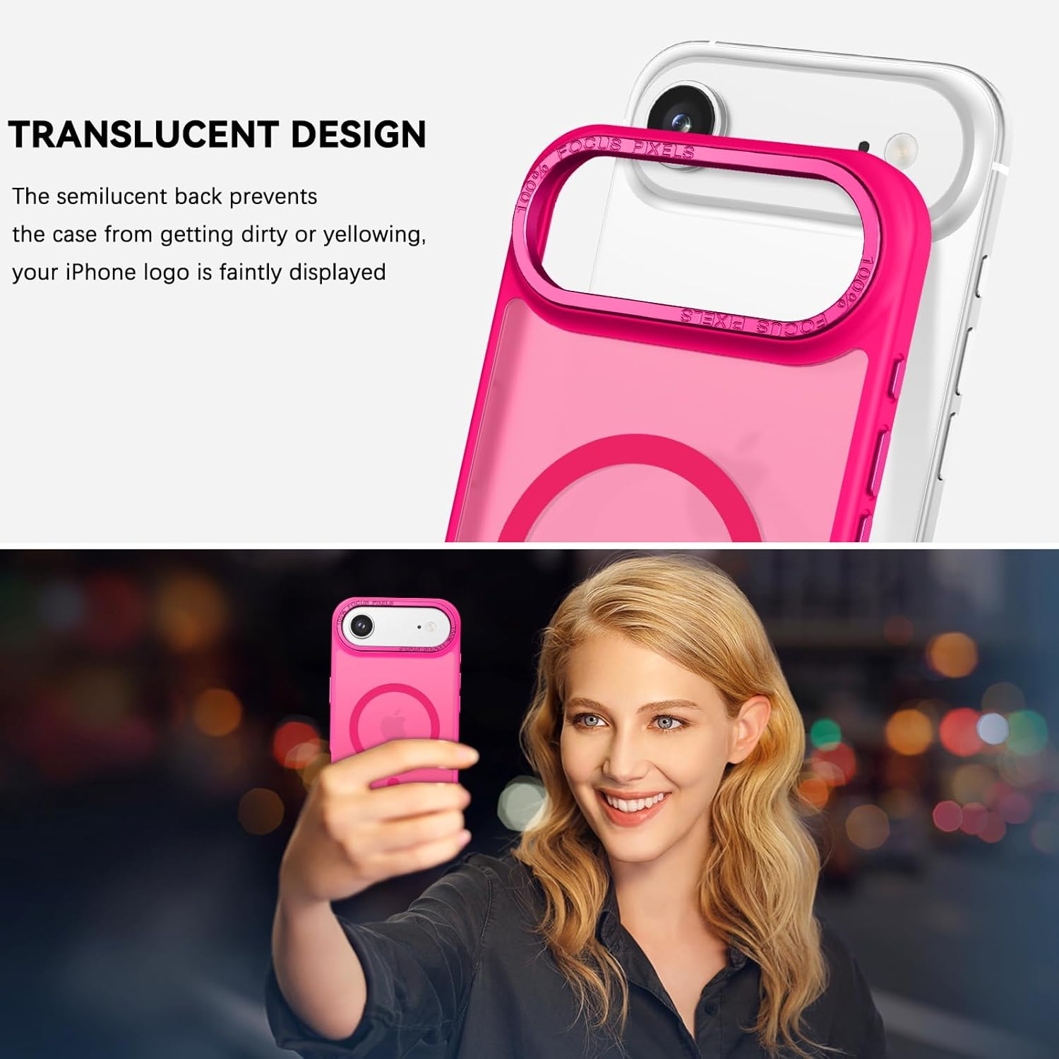 Θήκη Orso MagCase Focus Frosted Hot Pink iPhone Air ΘΗΚΕΣ Orso Θήκη Orso MagCase Focus Frosted Hot Pink iPhone Air - Image 6