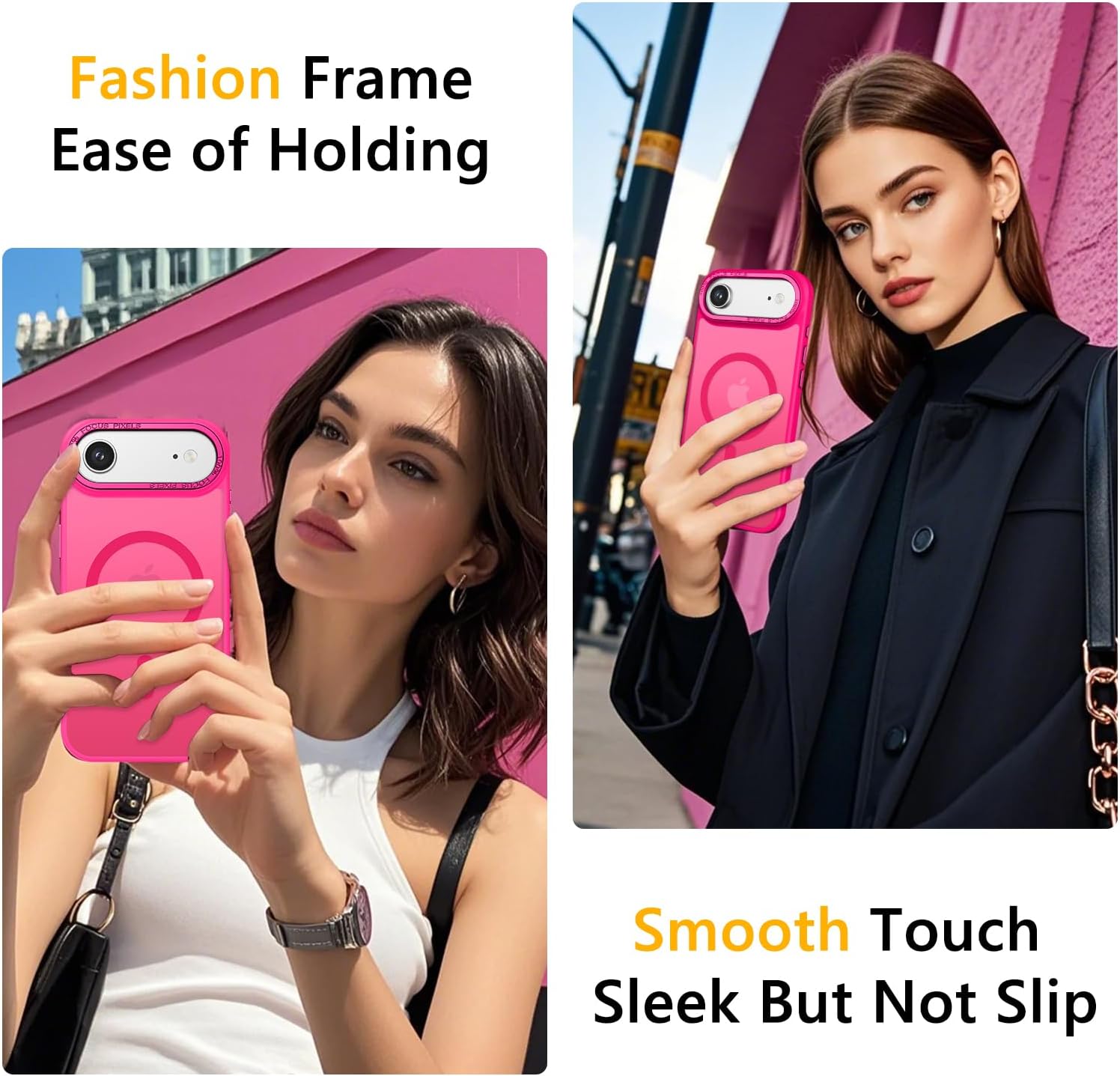 Θήκη Orso MagCase Focus Frosted Hot Pink iPhone Air ΘΗΚΕΣ Orso Θήκη Orso MagCase Focus Frosted Hot Pink iPhone Air - Image 4