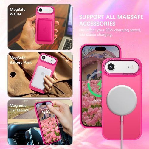 Alternative view of Θήκη Orso MagCase Focus Frosted Hot Pink iPhone Air