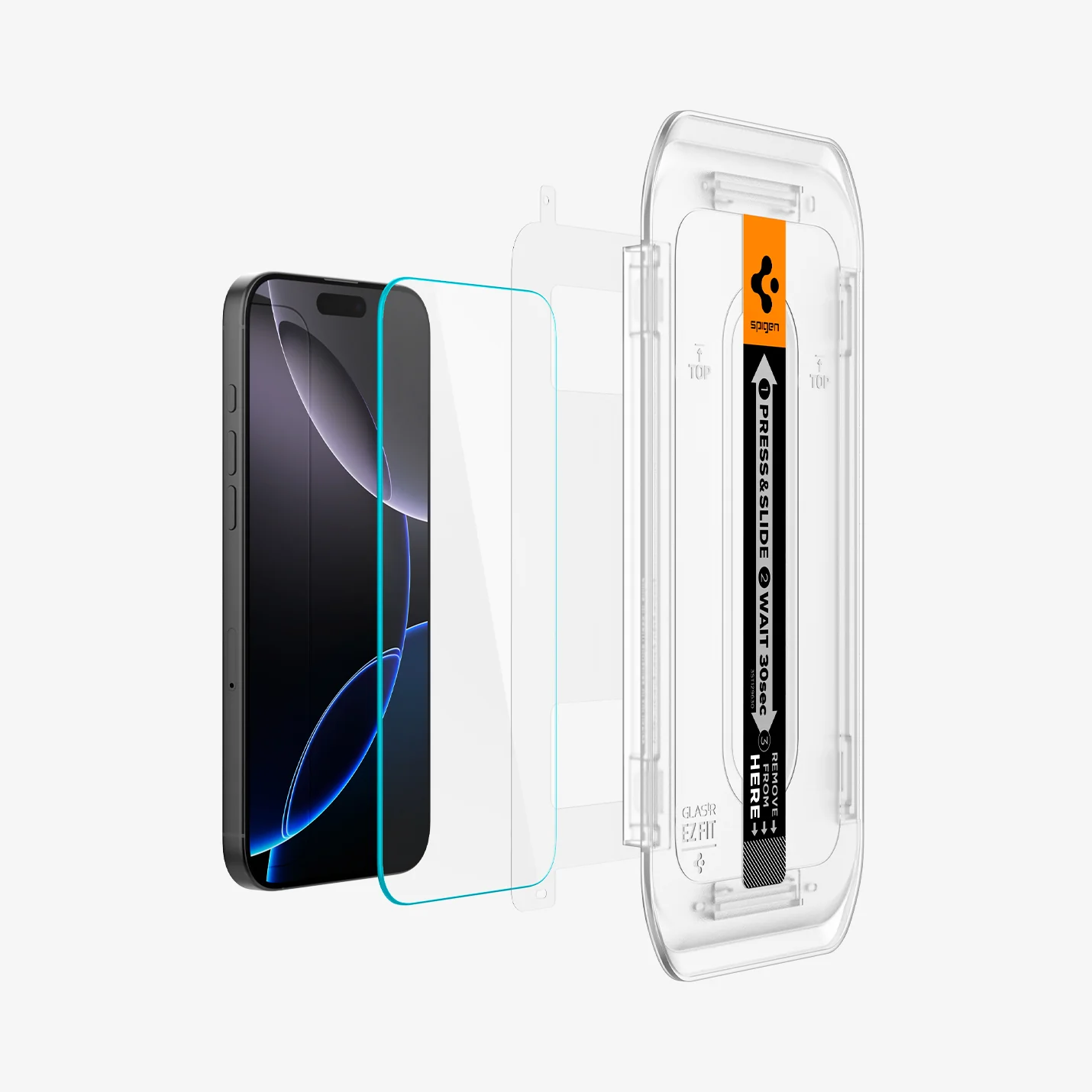 Spigen EZ Fit GLAS.tR Sensor Protected Tempered Glass iPhone 16 Pro/17/17 Pro (2-Pack) ΠΡΟΣΤΑΣΙΑ ΟΘΟΝΗΣ Spigen Spigen EZ Fit GLAS.tR Sensor Protected Tempered Glass iPhone 16 Pro/17/17 Pro (2-Pack) - Image 5