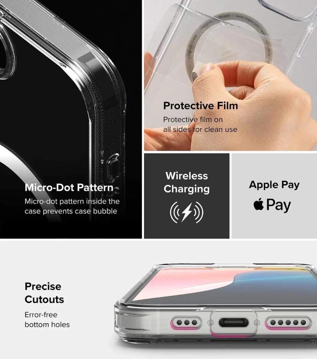 Θήκη Ringke Magsafe Fusion Clear iPhone 16e/17e STOCK OFFERS Ringke Θήκη Ringke Magsafe Fusion Clear iPhone 16e/17e - Image 5