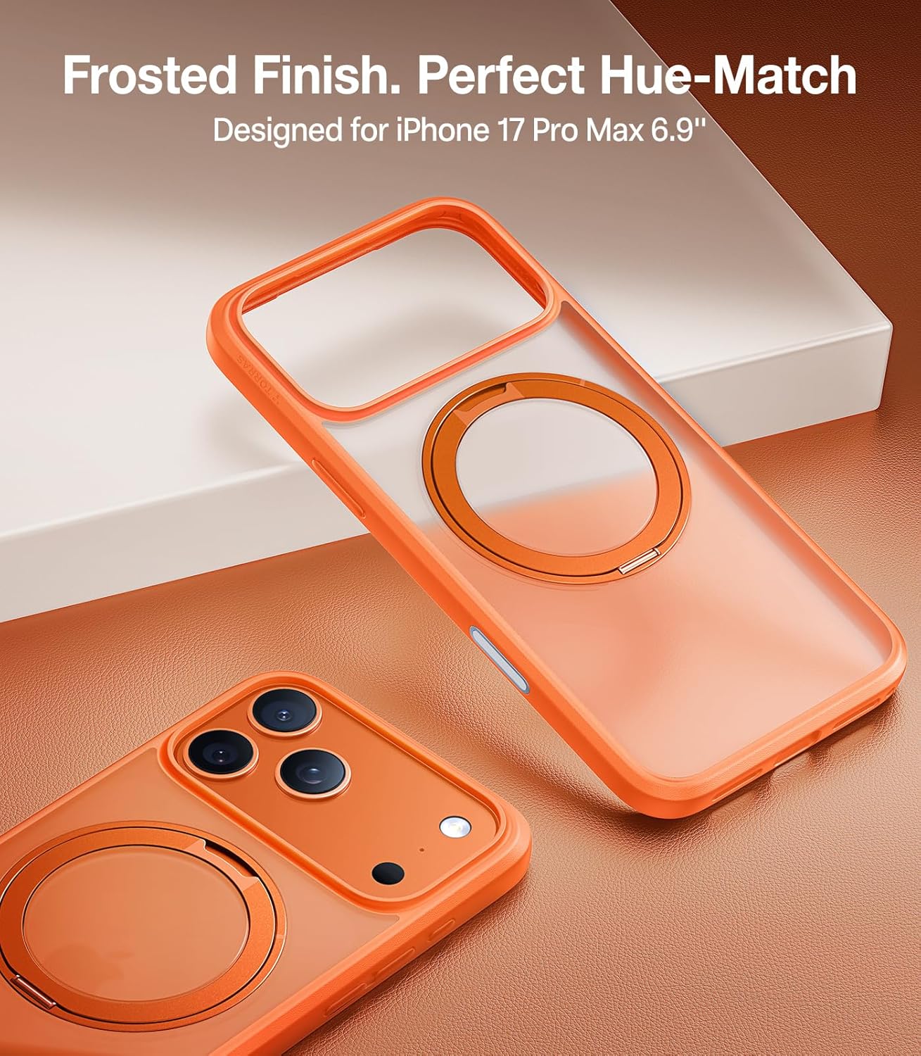 Θήκη Torras Ostand Pro MagSafe Energy Orange iPhone 17 Pro ΘΗΚΕΣ TORRAS Θήκη Torras Ostand Pro MagSafe Energy Orange iPhone 17 Pro - Image 2