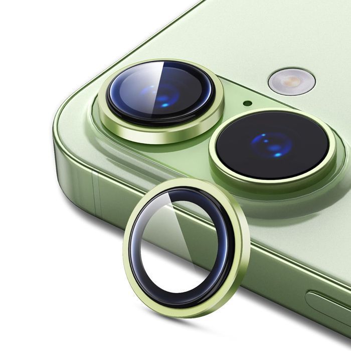 Orso Lens Camera Tempered Glass Green iPhone 17/16/16 Plus ΠΡΟΣΤΑΣΙΑ ΟΘΟΝΗΣ Orso Orso Lens Camera Tempered Glass Green iPhone 17/16/16 Plus